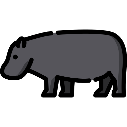 Hippopotamus Special Lineal color icon