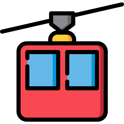 Cable car Special Lineal color icon