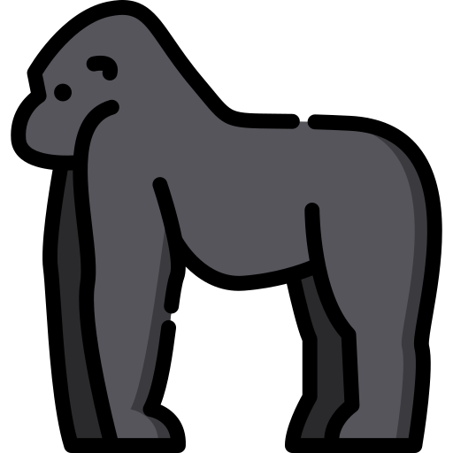 gorila Special Lineal color icono