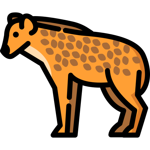 hiena Special Lineal color icono