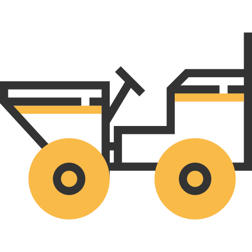 Lawnmower Meticulous Yellow shadow icon