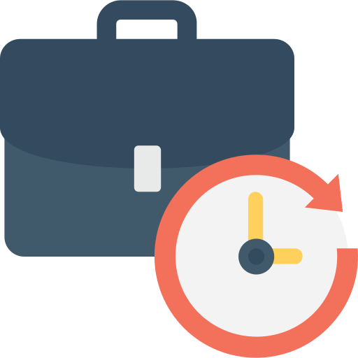 Briefcase Flat Color Flat icon