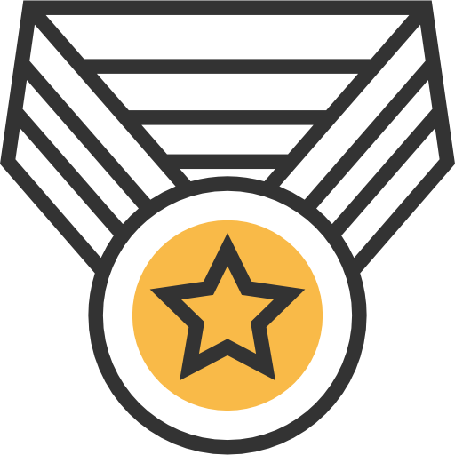 Medal Meticulous Yellow shadow icon