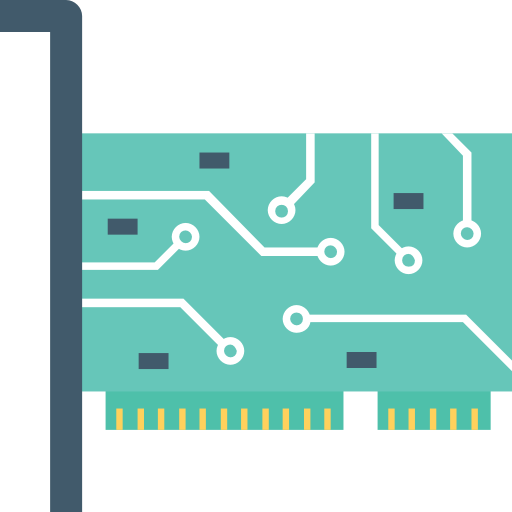 moederbord Flat Color Flat icoon