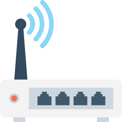 Router Flat Color Flat icon