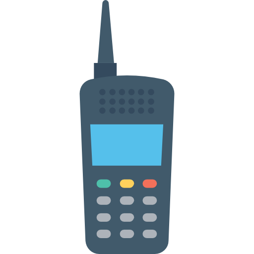 walkie talkie Flat Color Flat icono