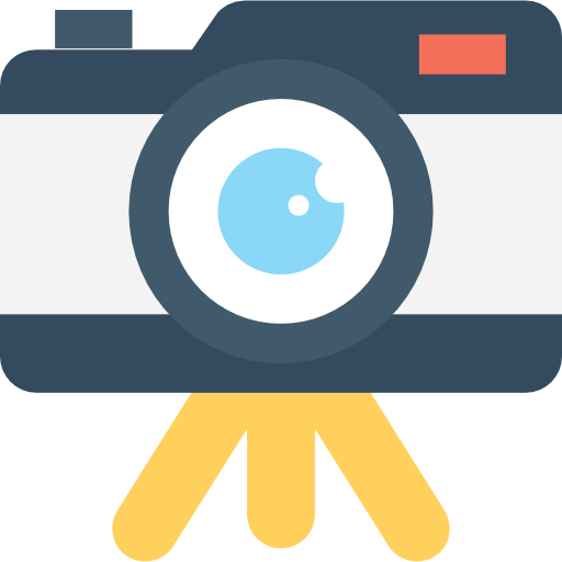 aparat fotograficzny Flat Color Flat ikona