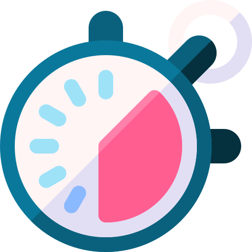 Time management Basic Rounded Flat icon