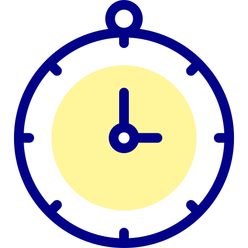 시계 Detailed Mixed Lineal color icon