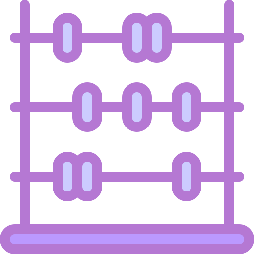 abakus Detailed color Lineal color icon