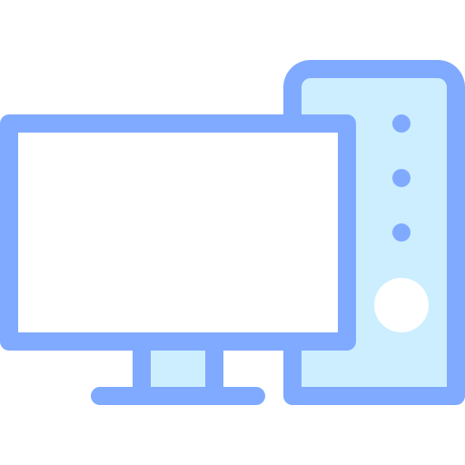ordenador personal Detailed color Lineal color icono