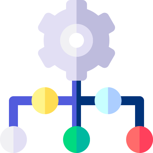 hierarchia Basic Rounded Flat ikona