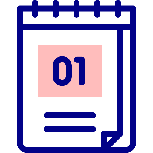 kalender Detailed Mixed Lineal color icon