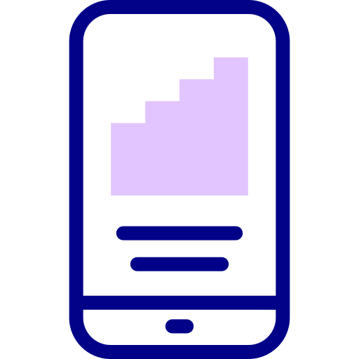 balkendiagramm Detailed Mixed Lineal color icon