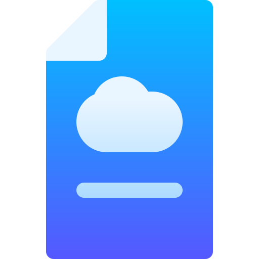 chmura Basic Gradient Gradient ikona