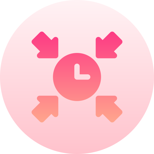 Save time Basic Gradient Circular icon