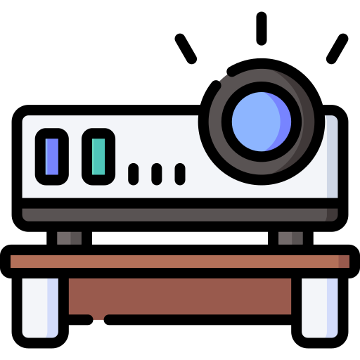 projektor Special Lineal color ikona