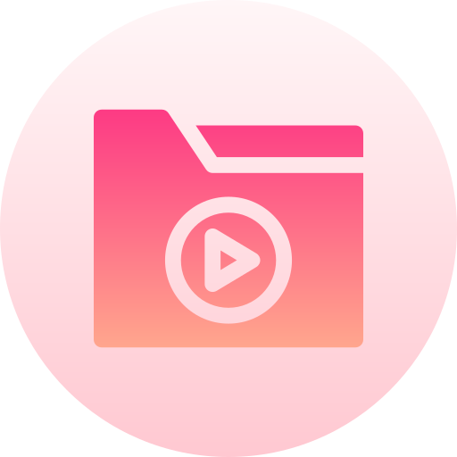 video Basic Gradient Circular icona