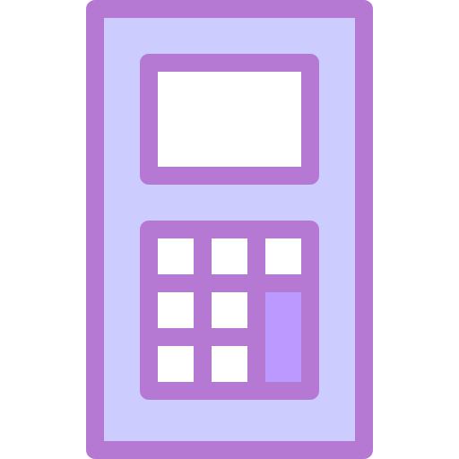 kalkulator Detailed color Lineal color ikona