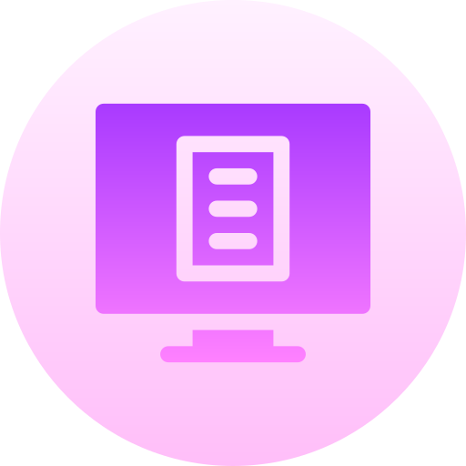 File Basic Gradient Circular icon