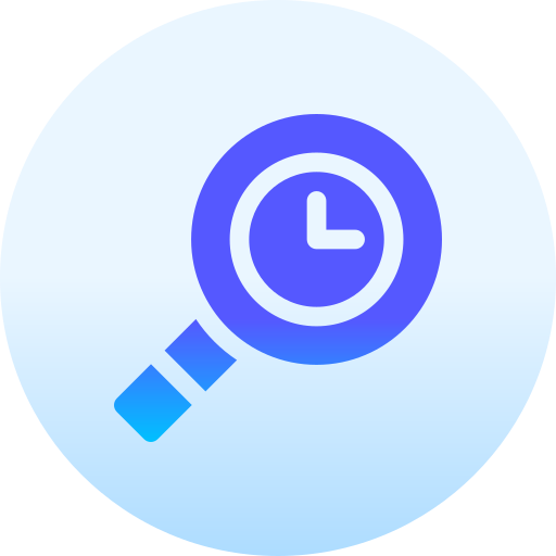 gestión del tiempo Basic Gradient Circular icono