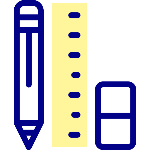 papelería Detailed Mixed Lineal color icono