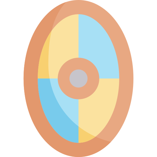 escudo Kawaii Flat Ícone