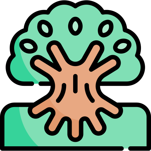 Tree of life Kawaii Lineal color icon