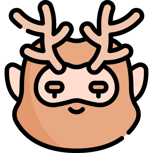 cernunnos Kawaii Lineal color icono