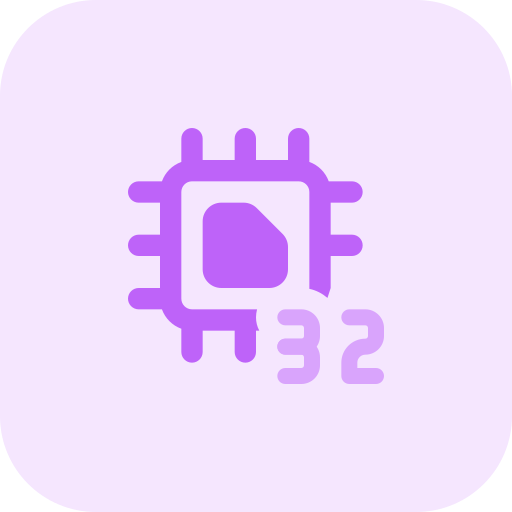 32 bits Pixel Perfect Tritone icono