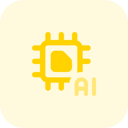 Artificial intelligence Pixel Perfect Tritone icon
