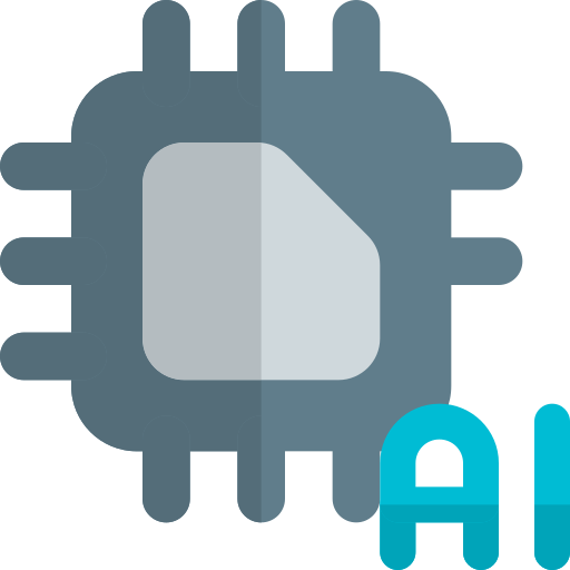 Artificial intelligence Pixel Perfect Flat icon