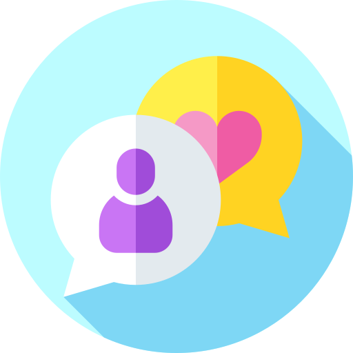 rozmowa Flat Circular Flat ikona