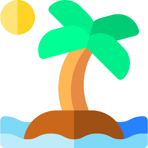 isla Basic Rounded Flat icono