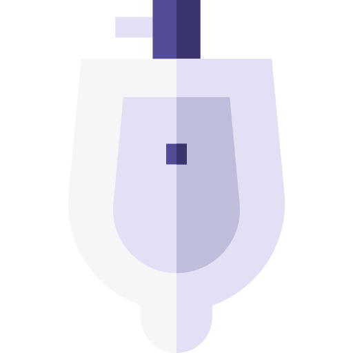 Urinal Basic Straight Flat icon