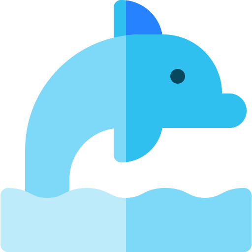 Dolphin Basic Rounded Flat icon