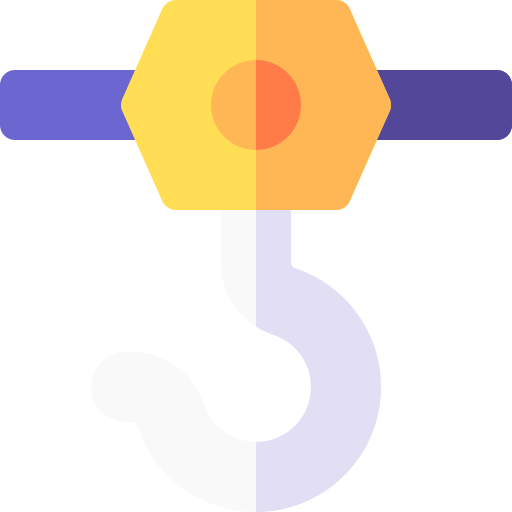 gancho Basic Rounded Flat icono