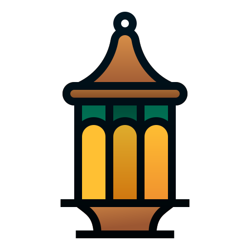 Lantern Andinur Lineal Color Gradient icon