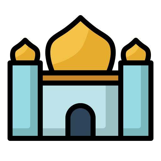 Мечеть Andinur Lineal color иконка
