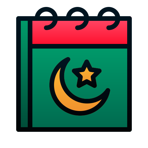 kalender Andinur Lineal Color Gradient icon
