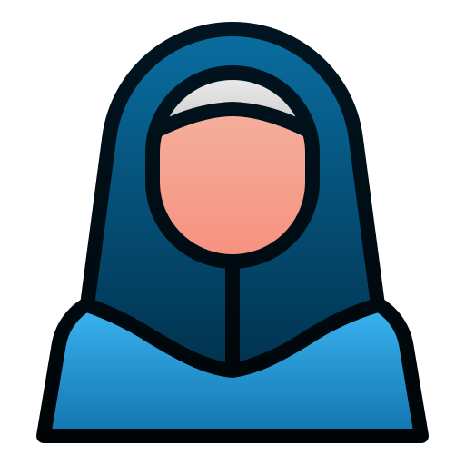 イスラム教徒の女性 Andinur Lineal Color Gradient icon