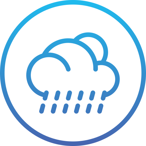 Heavy rain Generic Gradient icon