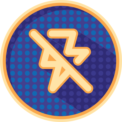 Flash symbol Generic Circular icon