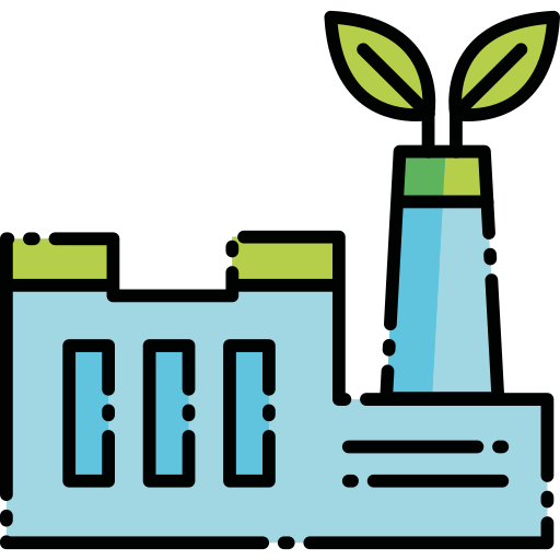 Factory plant Generic Outline Color icon