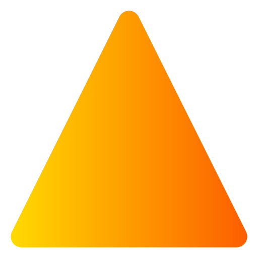 driehoek Generic Flat Gradient icoon