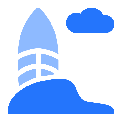 Surfboard Generic Blue icon