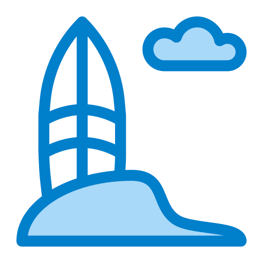 tabla de surf Generic Blue icono