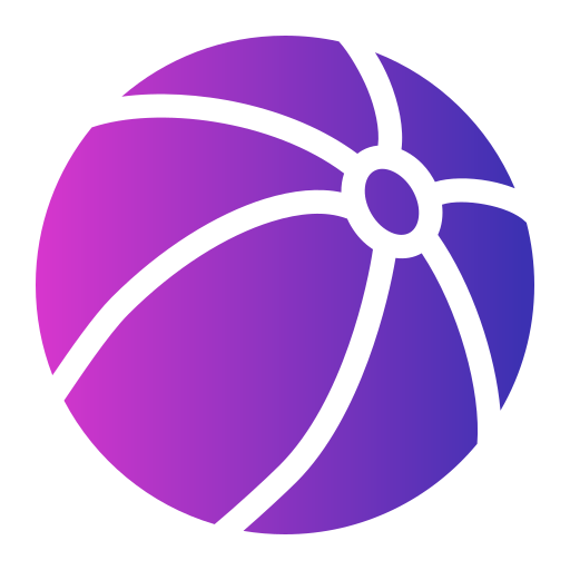 pelota de playa Generic Flat Gradient icono