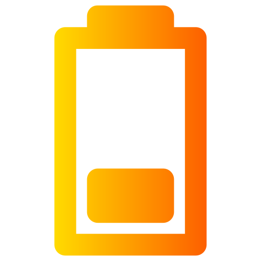 niski poziom baterii Generic Flat Gradient ikona