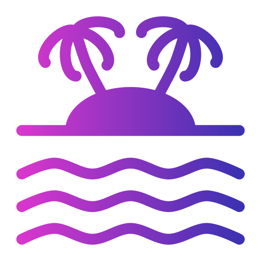 Island Generic Flat Gradient icon